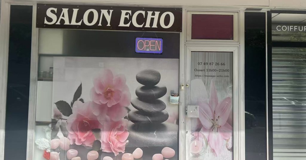 Façade de Massage Echo Paris Nation, Paris 20
